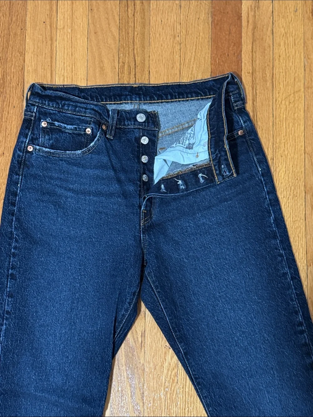 Levi's 501 Men's Dark Indigo Straight Jeans size W30 L30